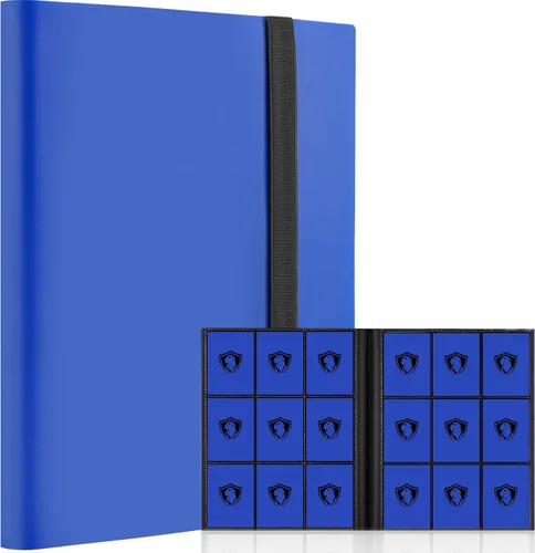 Vista 31 de Carpeta de tarjetas coleccionables de 9 bolsillos, libro de tarjetas premium para 360 tarjetas, álbum de tarjetas resistente para tarjetas