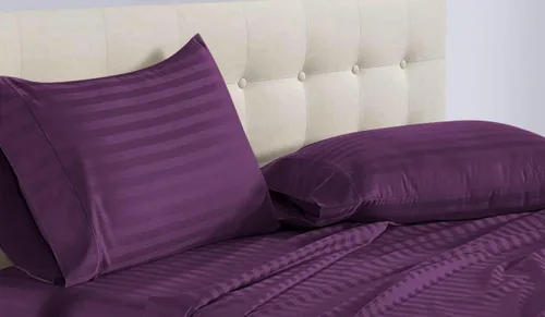 Vista 20 de Epic Cotton 100% algodón egipcio, juego de sábanas de 4 piezas de cama de agua sin adjuntar de 1000 hilos, tamaño Queen, bolsillo profundo de 15
