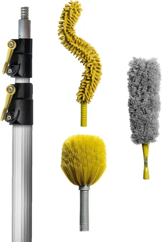 Vista 16 de DOCA - Poste telescópico de 5 a 12 pies, poste de extensión para limpieza, plumero de plumas, kit de lavado de ventanas, rodillo de pintura