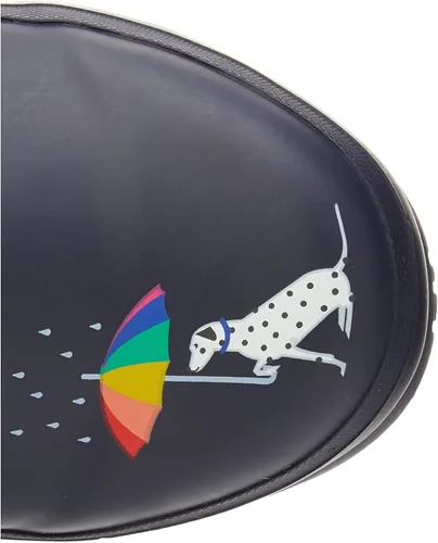 Vista 5 de Joules Welly Print - Perro arcoíris azul marino 6 B (M), Navy Rainbow Dog, 6