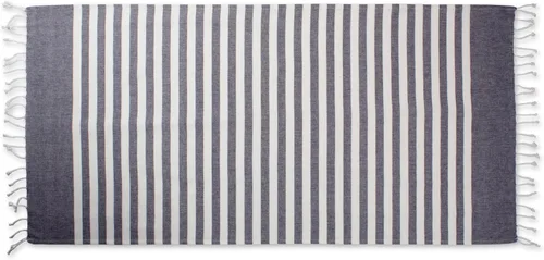 Vista 4 de E-Living Store 100 % algodón, suave, absorbente, toalla turca para el hogar, playa, gimnasio, alberca, decoración, Algodón, Negro, talla única