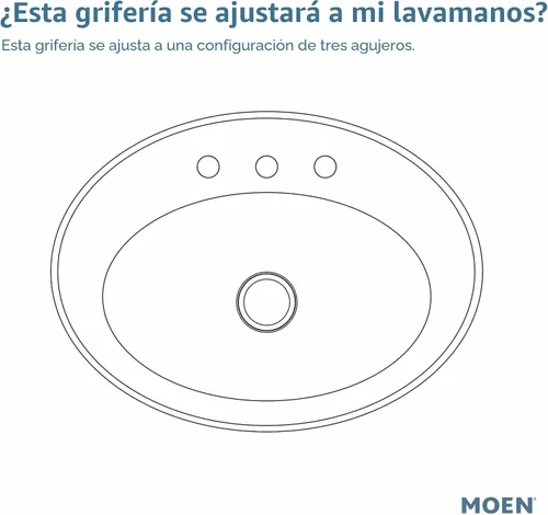 Vista 7 de Moen Voss T6905BG - Kit de ajuste de grifo de lavabo de baño contemporáneo Oro cepillado