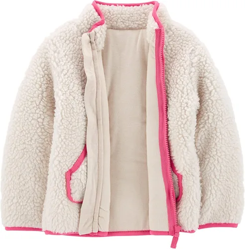 Vista 2 de Simple Joys by Carter's Baby Toddler Girls' Hooded Sherpa Jacket