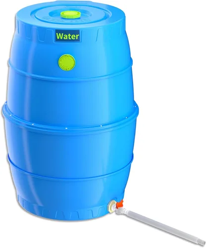 Vista 4 de SQUEEZE master Soporte para barril de recolección de agua de lluvia de 50 galones