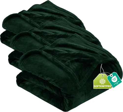 Vista 137 de Utopia Bedding - Manta de vellón de lujo, mullida, antiestática; manta de suave microfibra de 8.8 oz/yd² (300 g/m²) para sofá y cama; tamaño Gris