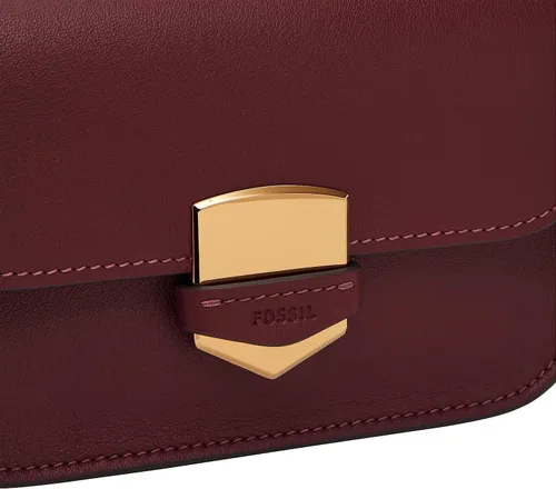 Vista 5 de Fossil Lennox - Bolso cruzado de piel con solapa grande o pequeña para mujer