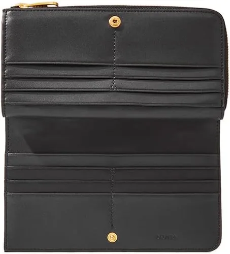Vista 4 de Bonia Cartera larga con cremallera de Croissant, Nero, Croissant - Cartera larga con cremallera