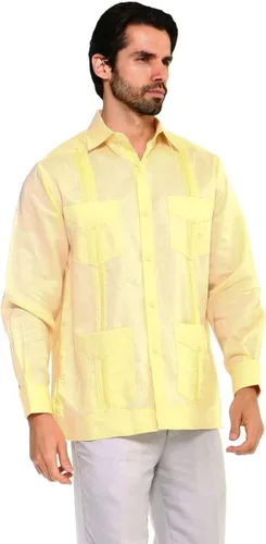 Vista 5 de Mojito Collection Guayabera de polialgodón de manga larga