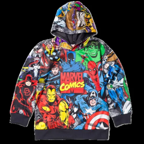 Vista 3 de Marvel Venengers Spider-Man Venom Iron Man - Sudadera de forro polar con capucha para niños pequeños y grandes