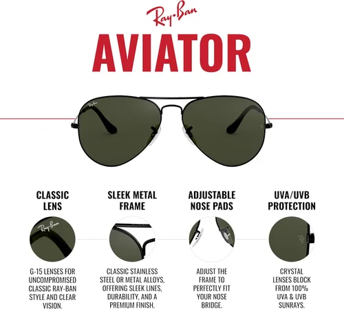 Vista 4 de Ray-Ban RB3025 Classic Polarized Sunglasses