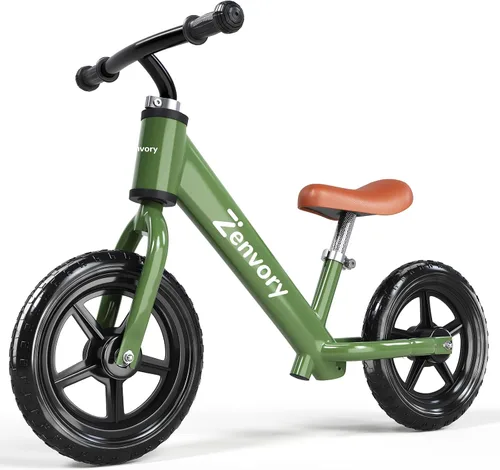 Vista 8 de Toddler Balance Bike Age 2-5, 12 Inches, Tool-Free Adjustable Rosa intenso