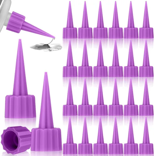 Vista 7 de Loopeer 24 piezas 312 puntas adicionales para punta de corte de pegamento Ca, puntas aplicadoras de pegamento de plástico, extensor de micropuntas