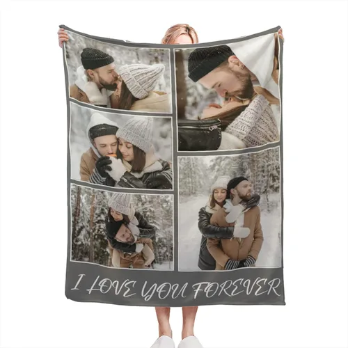Vista 12 de Manta personalizada con texto fotográfico, manta de imagen personalizada para bebé, madre, padre, adultos, amigos, amantes, regalo personalizado
