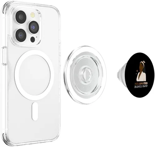 Vista 4 de Melanated Business Owner Black Woman Pride African American PopSockets MagSafe PopGrip para iPhone