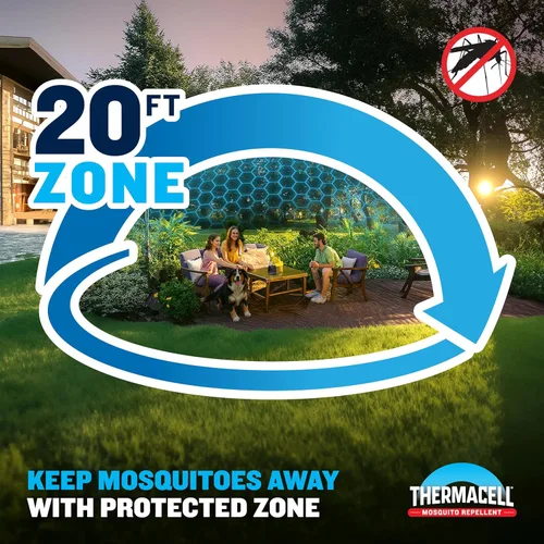 Vista 2 de Thermacell E55 Repelente de mosquitos recargable, repelente de mosquitos altamente eficaz y recargable