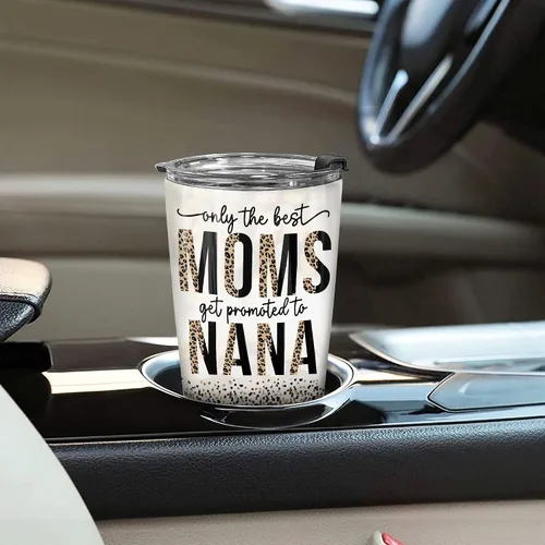 Vista 6 de Vaso de 20 onzas con tapa para abuela, regalo para el día de la madre, para abuela, abuelita, oso solo las mejores mamás se promted to nana