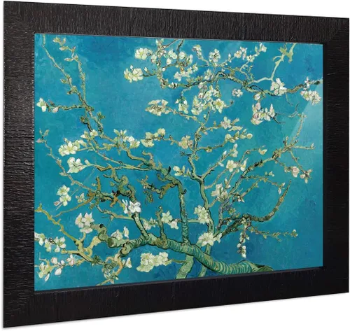 Vista 64 de Vincent Van Gogh - Arte de pared enmarcado con diseño de flores de almendra, maravilloso para exhibir en la cocina, el baño o la decoración
