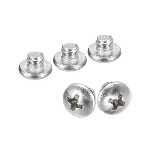 Vista 70 de uxcell Tornillos de máquina de cabeza redonda de 1/4-20x1, tornillo de acero inoxidable 304 18-8, accionamiento Phillips, totalmente roscado
