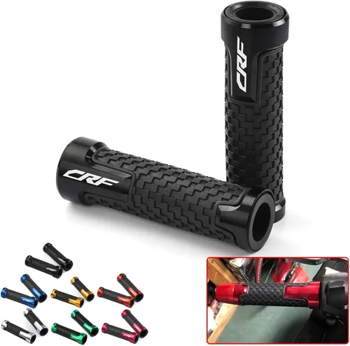 Vista 4 de Empuñaduras de manillar de motocicleta para Honda CRF250X CRF450R CRF450X CRF450RX CRF 250 450R XR 400 motocicleta antideslizante Agarres para Negro