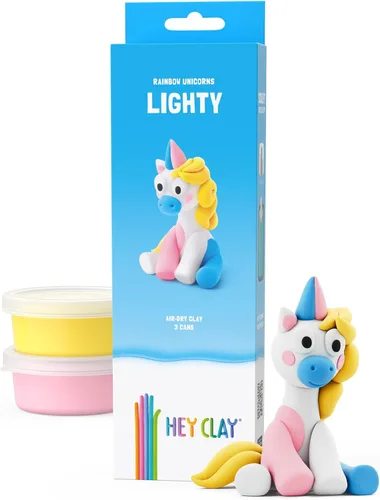 Vista 22 de HEY CLAY Forest Animals - Claymate Bear - Kit de arcilla seca al aire con 3 latas y herramientas de escultura con divertidas instrucciones