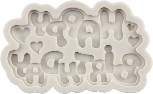 Vista 8 de Moldes de silicona para cumpleaños con letras del alfabeto para fondant, moldes de chocolate para fiesta de cumpleaños, decoración de pasteles