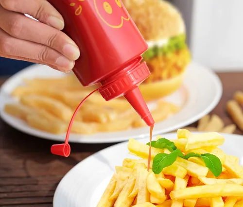 Vista 5 de New Star Foodservice - Juego de botellas exprimibles para condimentos, 12