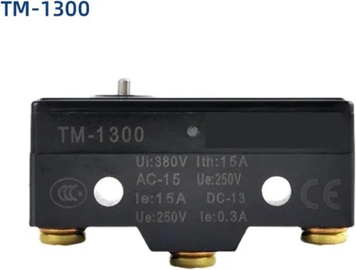Vista 2 de Límite de interruptor de límite/micro interruptor 15A 380V TM-1703 1704 1308 1306 1701 1309 Rodillo de reinicio de bisagra larga/corta TM-1 Serie