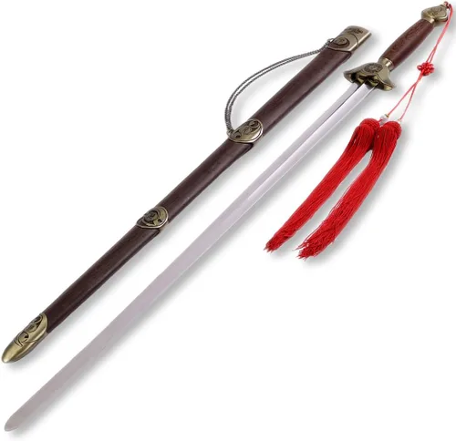 Vista 3 de Espada de Tai Chi de ocho trigramas chinos flexible con estuche de transporte gratuito Longitud de la hoja 28" 30" 32