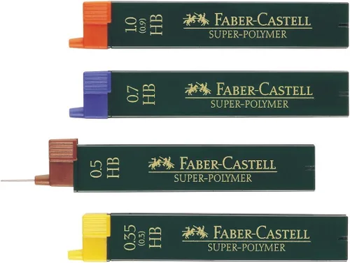 Vista 2 de Faber-Castell Varios superpolímeros Fineline Lead 0.7mmNegro, H, para arte, manualidades, dibujo, bocetos, hogar, escuela, universidad, coloración