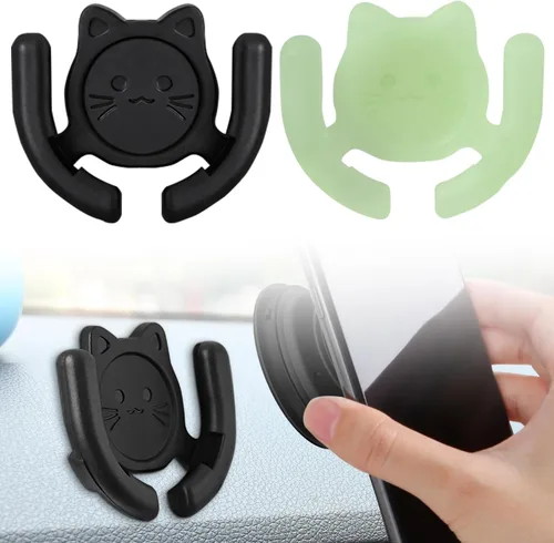 Vista 17 de Soporte multisuperficie para automóvil, paquete de 2 unidades compatible con soportes Popsocket, accesorios de soporte de dispositivos manos libres