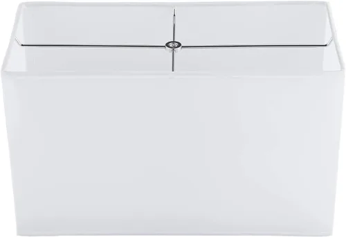 Vista 2 de Pantalla de lámpara rectangular (premontada) cuero sintético marrón de imitación grande 17 pulgadas de ancho x 8 pulgadas de profundidad x 10