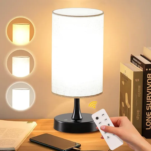 Vista 8 de Lámpara de terapia de luz Caromolly, luz de 10000 lux con control remoto, 3 temperaturas de color y 4 niveles de brillo y temporizador, lámpara