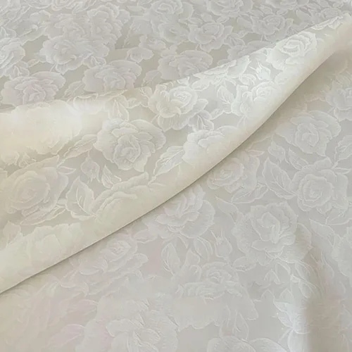 Vista 9 de Brocado tela jacquard entretejida Noble seda de morera satén vintage elegante rosa patrón de tela para disfraces Cheongsam Kimono 114X50cm, verde
