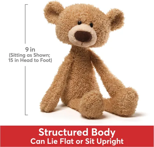 Vista 3 de GUND Toothpick, oso de peluche teddy clásico para edades de 1 año en adelante, beige, 15 pulgadas