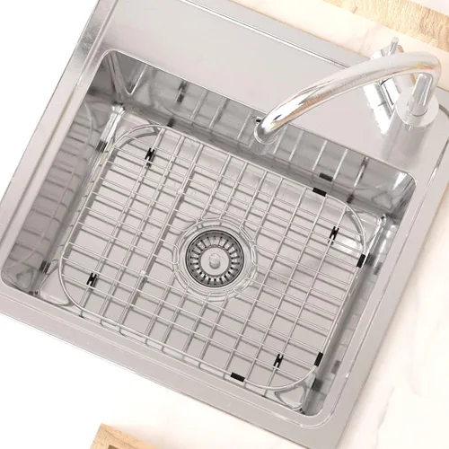 Vista 7 de Escurridor de platos extensible sobre el fregadero, escurridor de platos en el fregadero, rejilla para fregadero de cocina, protector de fregadero