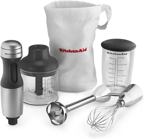 Vista 2 de Batidora de mano KitchenAid khb2351, 3 velocidades, Plateado Contour