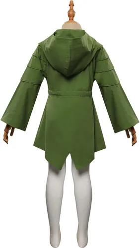 Vista 2 de Disfraz de princesa para niñas, abrigo de cosplay de princesa, chaqueta, disfraces de Halloween, sudaderas con capucha