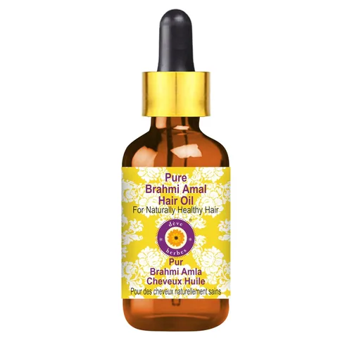 Vista 11 de dève herbes Pure Brahmi Amla - Aceite para el cabello con cuentagotas de vidrio 0.2 fl oz (0.16 oz)