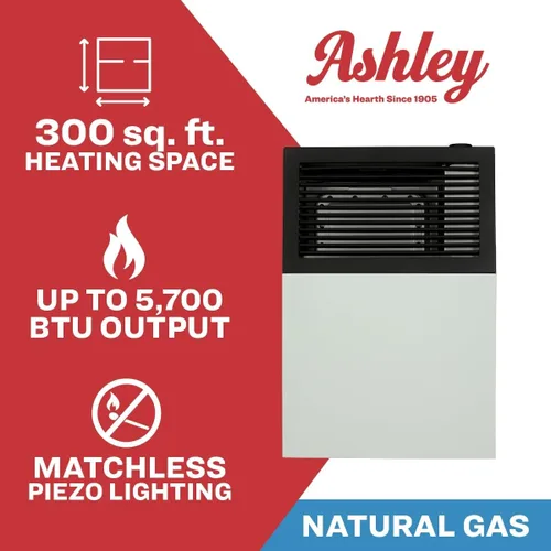 Vista 9 de Ashley Hearth DVAG8N - Calentador de pared de gas natural con ventilación directa