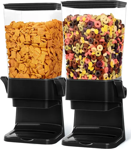 Vista 9 de Dispensador de Cereales para Encimera, Contenedores de Cereales de 5.5L Dispensador de Almacenamiento para Despensa, Contenedores de Arroz