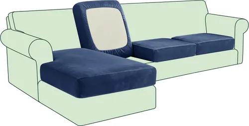 Vista 113 de CHUN YI - Funda elástica para cojín de sofá mediano, funda de asiento de sofá para mascotas, adecuada para sillón y sofá biplaza con tela lavable