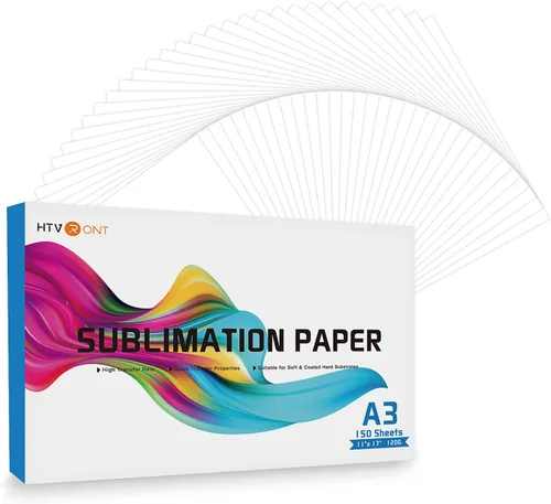 Vista 9 de HTVRONT - Papel de sublimación de 8.5 x 11 pulgadas - 150 hojas de papel de sublimación compatibles con la impresora de inyección de tinta de 120 gsm