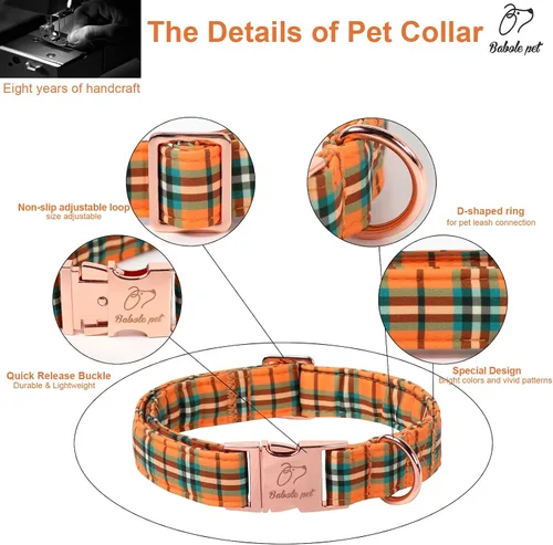 Vista 374 de Collar para perros del 4 de julio, collares patrióticos azules para cachorros y perros pequeños, ligero y ajustable 1776 collares para cachorros
