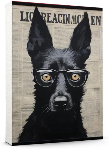 Vista 99 de Thuan Affenpinscher - Póster de lienzo con tus fotos, arte de pared para decoración del hogar, regalo conmemorativo para amantes de las mascotas