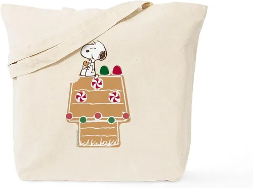Vista 15 de CafePress Snoopy Another Cocoa Please - Bolsa reutilizable de lona color beige natural