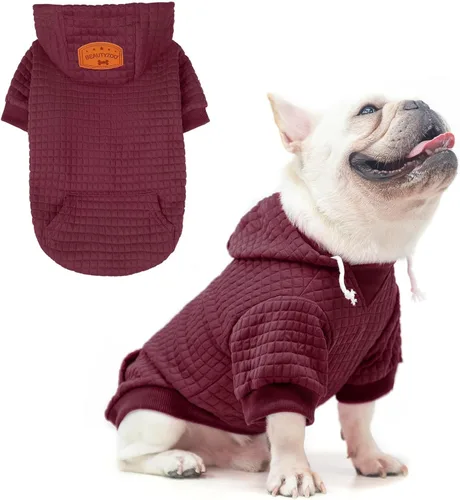 Vista 59 de BEAUTYZOO - Sudadera con capucha para perros con agujero para correa y bolsillo, suéteres para perros pequeños, medianos y grandes, niños y niñas