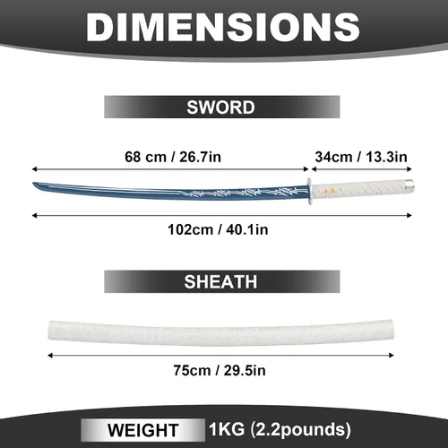Vista 9 de Espada Katana japonesa hecha a mano, espada samurái de acero al carbono sin afilar con vaina, espada de espiga completa para colección, exhibición