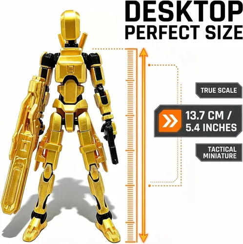 Vista 7 de Titan 13 Figuras de acción, robot simulado multiarticulado 13 figuras de acción 3 piezas