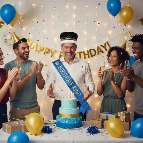 Vista 8 de Anderson's Majestic - Coronas de terciopelo King con banda de estrella, 6 pulgadas, corona para hombre, baile de graduación, regreso a casa, realeza