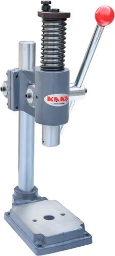 Vista 10 de Prensa de cenador KAKA INDUSTRIAL, máquina de punzonado manual de 1 tonelada, prensa manual, altura ajustable hasta 5.9 pulgadas, máquina de prensa